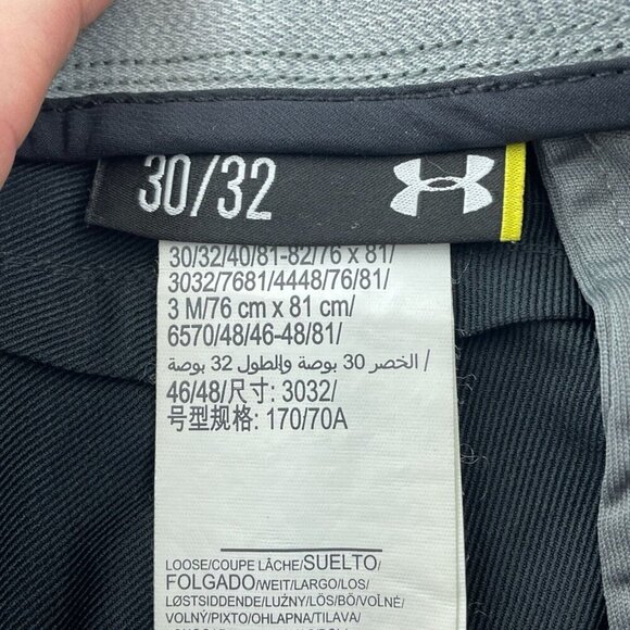 Under Armour Mens Loose Fit Black Nylon/Polyester Pants Size 30/32 0877 - Picture 3 of 10